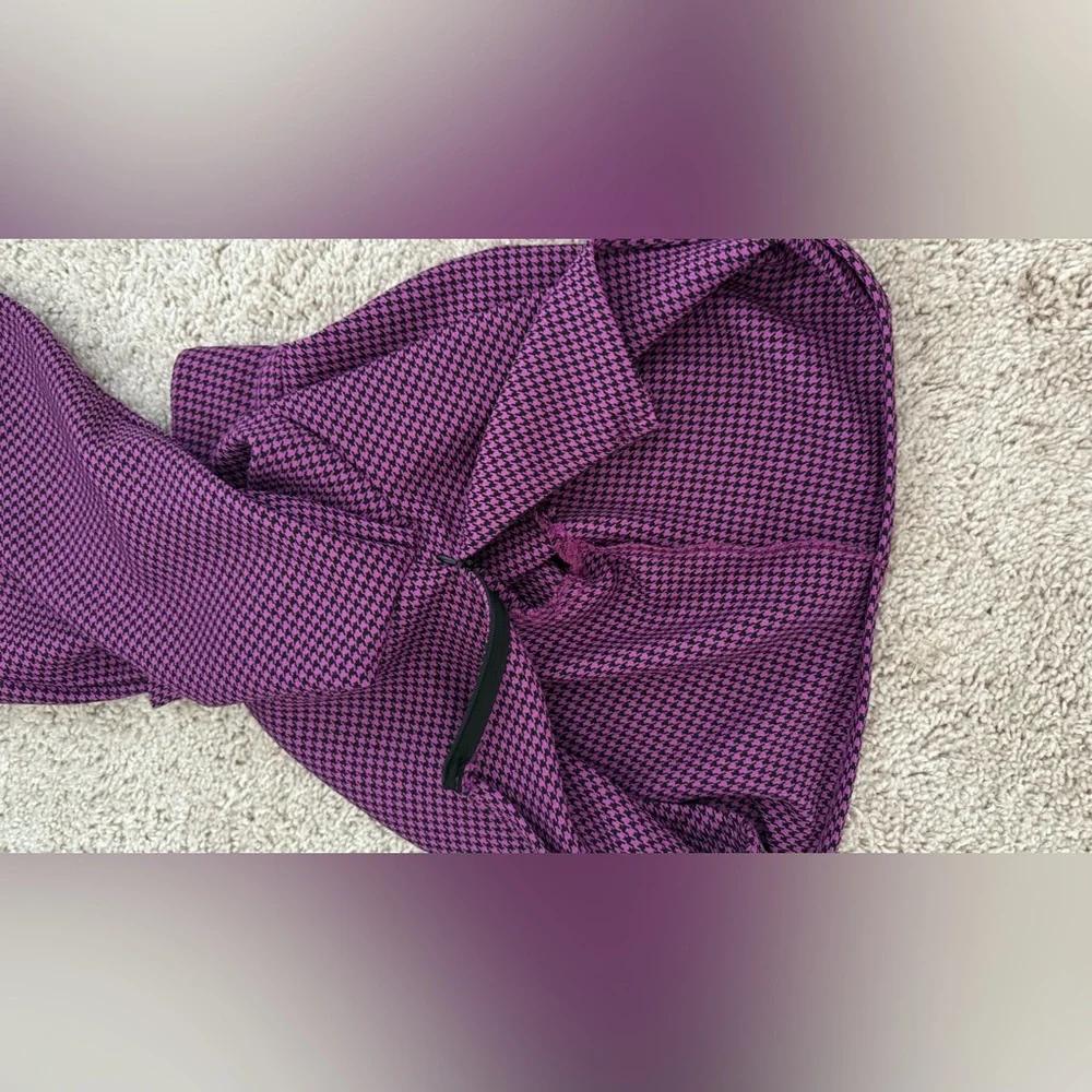 Zara Pink and Black Houndstooth Blazer - Picture 5 of 5